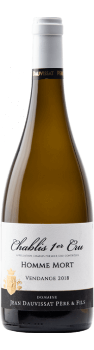 Garrada do vinho Chablis 1er Cru Homme Mort